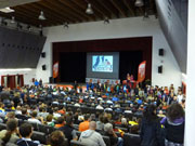 Briefing in der Alexander Hall