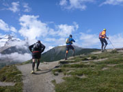 Aufstieg Grand Col Ferret