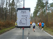 Halbmarathon-Wende