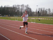 Bernie beim Finish