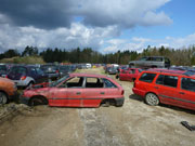 Autofriedhof ohne Einzäunung