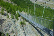 Kleine Mutprobe an der Hängebrücke