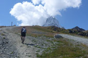 Steil gehts rauf bis Schwarzsee