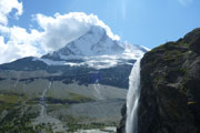 Arben Wasserfall vor Matterhorn-Nordwand