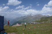 Marathon-Ziel am Riffelberg